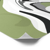 Abstracte stroom van Natuur Poster (Hoek)