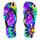 Abstracte stropdas Dye Adire Pattern Teenslippers (Voetbed)