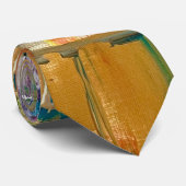 Abstracte Stropdas Gold (Opgerold)