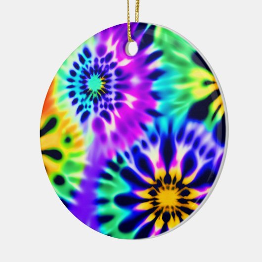 Abstracte stropdas kleurstof adire Pattern Keramisch Ornament (Links)