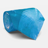 Abstracte stropdas - Oceaanstroom (Opgerold)