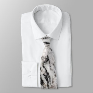 Abstracte stropdas van het witte en zwarte vlekpat