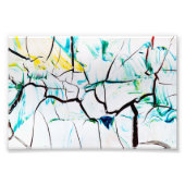 Abstracte structuur canvas schilderen foto afdruk (Voorkant)