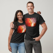 Abstracte structuur canvas schilderen t-shirt (Unisex)