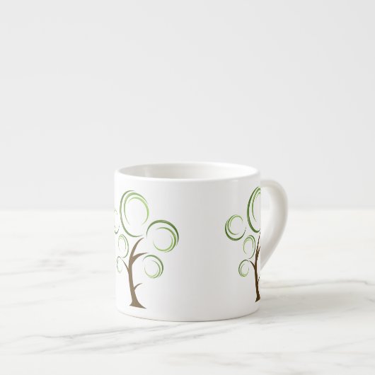 Abstracte structuur espresso kop (Voorkant rechts)