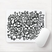 Abstracte structuur muismat (Met muis)