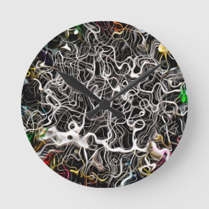 Abstracte structuur van patroonachtergrond ronde klok
