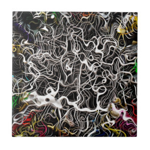 Abstracte structuur van patroonachtergrond tegeltje