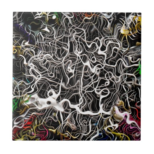 Abstracte structuur van patroonachtergrond tegeltje (Voorkant)