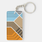 Abstracte Subductie Zone Acryl Sleutelhanger (achterkant)