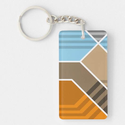 Abstracte Subductie Zone Acryl Sleutelhanger (Voorkant)