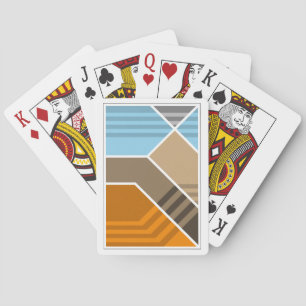 Abstracte subductiezone pokerkaarten