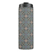 Abstracte Succulente Tuin Rosette Trellis Pattern Thermosbeker (Voorkant)