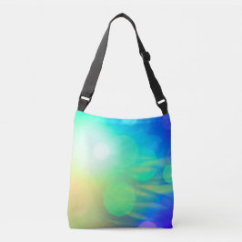Abstracte Summer Blue Sky met Sun Sunshine Crossbody Tas