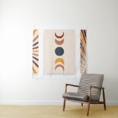 Abstracte Sun Moon Boho Posters Wandkleed (In situ)
