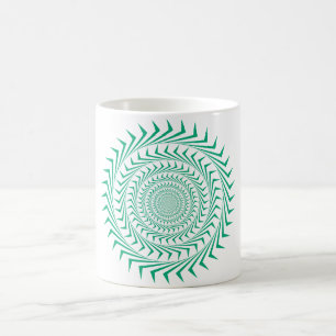 Abstracte Sun Vortex Coffee Mok