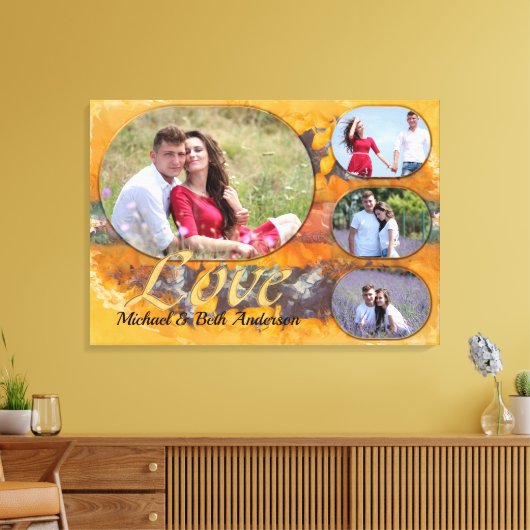 Abstracte Sunset 0612 Art van Love Canvas Afdruk (Insitu (Woonkamer))