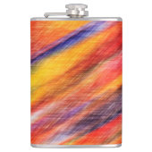 Abstracte Sunset Colour Flask Heupfles (Voorkant)