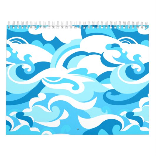 Abstracte surf golven kalender (Hoes)