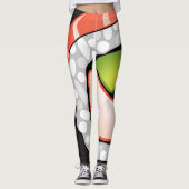Abstracte Sushi Roll Leggings (Voorkant)