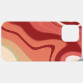 Abstracte Swirl Red Inspirivity Modern Case-Mate iPhone Case (Achterkant (horizontaal))