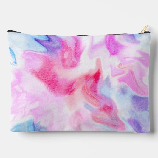 Abstracte Swirls Blauw, Roze, en Paarse Etui (Achterkant)