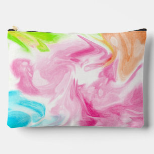 Abstracte Swirls Blauw, Roze, Groen en Sinaasappel Etui