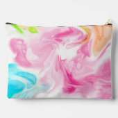 Abstracte Swirls Blauw, Roze, Groen en Sinaasappel Etui (Achterkant)