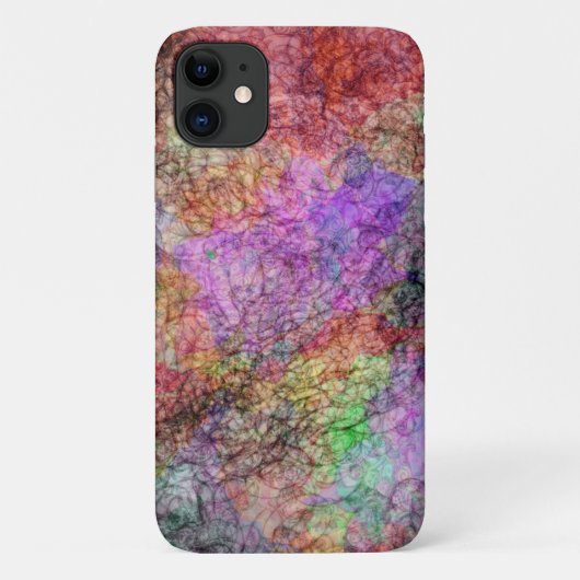  Abstracte Swirls van Pastel Kleuren Grijze lijnen Case-Mate iPhone Case (Achterkant)