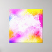 Abstracte Symfonie: Levendige Elegantie Accentkuss Canvas Afdruk (Voorkant)