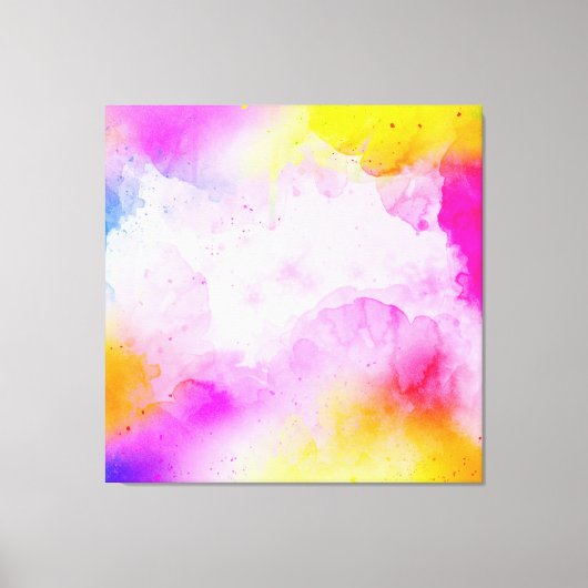 Abstracte Symfonie: Levendige Elegantie Accentkuss Canvas Afdruk (Voorkant)