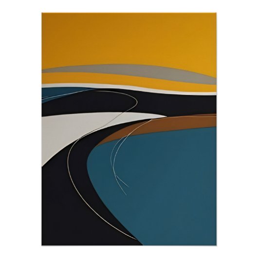 Abstracte symfonie perfect poster (Voorkant)