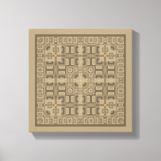 Abstracte Symmetrische Aarde originele wandkunst Canvas Afdruk (Voorkant)