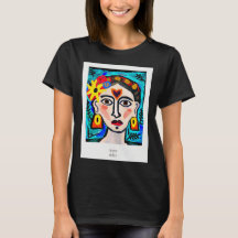 Abstracte T-Shirt artiest portret