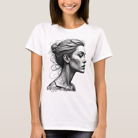 Abstracte T-Shirt vrouwen (Voorkant)