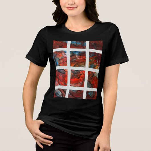 Abstracte T-shirten Tri-Blend Shirt (Voorkant)