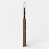 Abstracte tapijtschelpen van leder, terra Cotta Case-Mate iPhone Case (Achterkant/links)