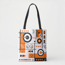 Abstracte Tech Style Canvas tas