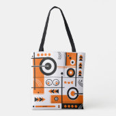 Abstracte Tech Style Canvas tas (Achterkant)