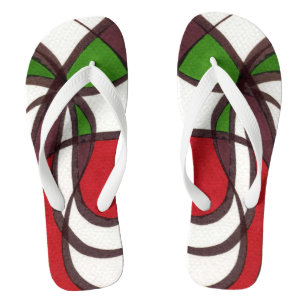 abstracte teenslippers van "vliegende vissen".