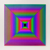 Abstracte tegelkunst legpuzzel (Horizontaal)