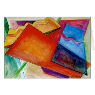 Abstracte tekaart