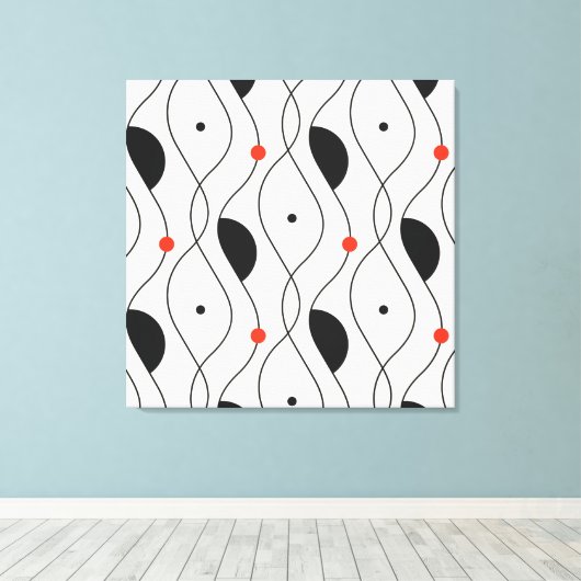 Abstracte tekencanvas afdrukken (Insitu (Houten vloer))