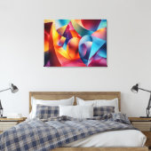 Abstracte tekencanvas afdrukken (Insitu (Slaapkamer))