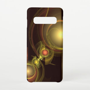 Abstracte tekenmatte voor intieme verbinding samsung galaxy s10 hoesje