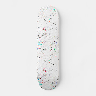Abstracte tekenverf scènes potty skateboard