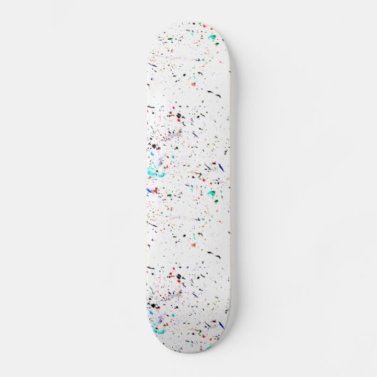 Abstracte tekenverf scènes potty skateboard (Voorkant)