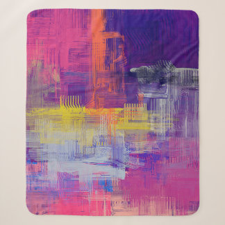 Abstracte textuur. 2d illustratie. Expressieve han Sherpa Deken