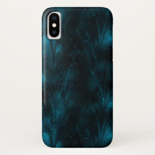 Abstracte textuur Blauwe Nebula iPhone X Hoesje