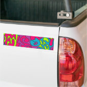abstracte textuur bumpersticker (Op Truck)